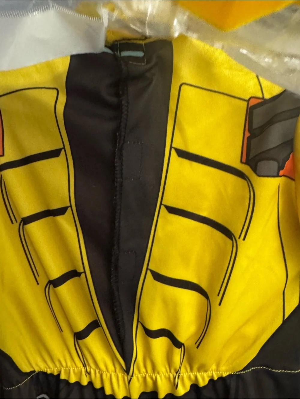 Kids Yellow Bumblebee Robot Costume - Padded Transformers Style size 3-4T